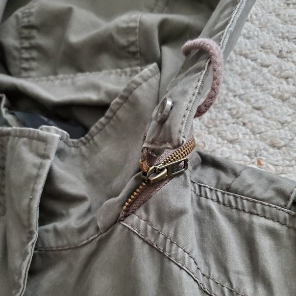 MANGO Olive Green Military Jacket + Faux Fur Vest - Picture 7 of 15